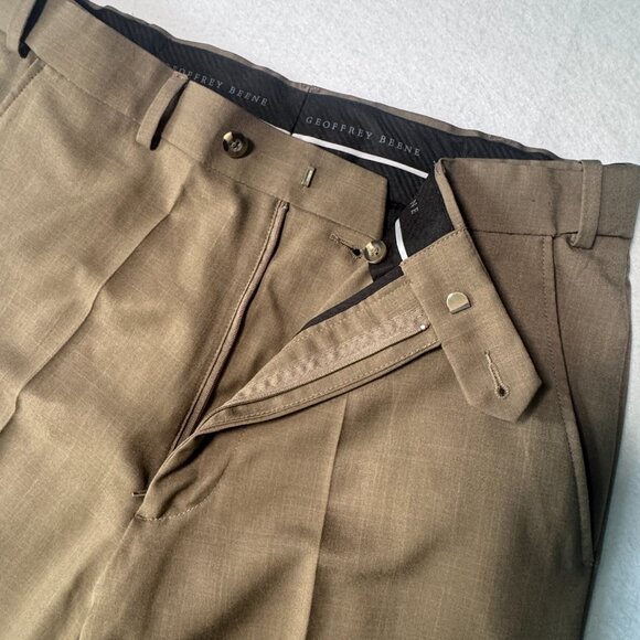 Geoffrey Beene 34x28 Brown Dress Pants - Picture 4 of 7